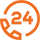 24hrs logo